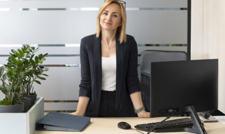 empowered business woman office