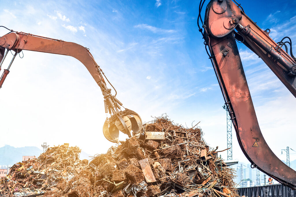 crane grab scrap