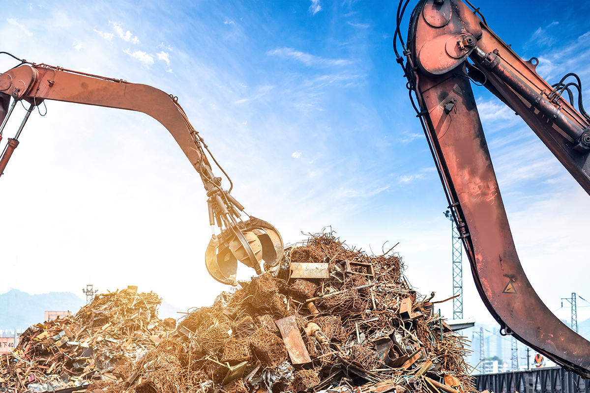 crane grab scrap