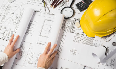 crop architect opening blueprint