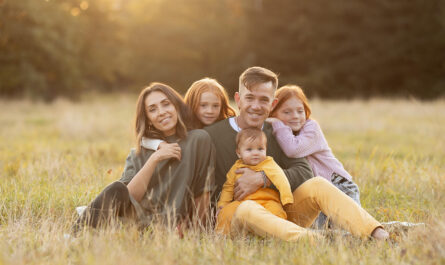 family lifestyle outdoors autumn time