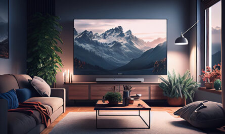 modern indoor living room with comfortable sofa generative ai