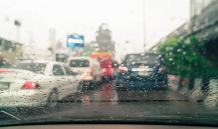 rain drops car glass