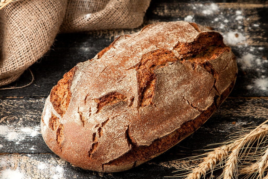 sourdough bread table