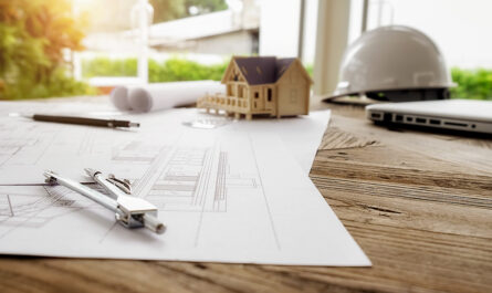 image engineering objects workplace top view construction concept engineering tools vintage tone retro filter effect soft focus selective focus