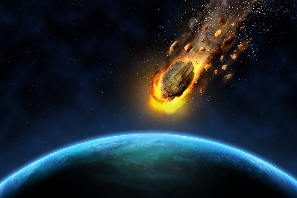 meteorite approaching earth
