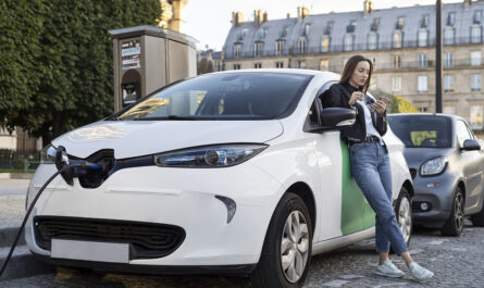 close up electric car france