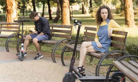 cute young couple relaxing outdoors 1