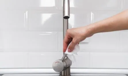hands disinfecting faucet