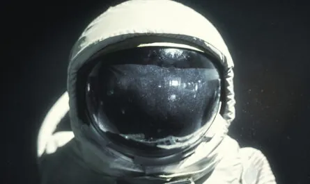 spacesuit helmet visor close up astronaut