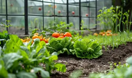 photorealistic sustainable garden with home grown plants 1